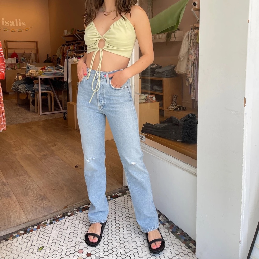 AGOLDE 90'S PINCH WAIST HIGH RISE STRAIGHT